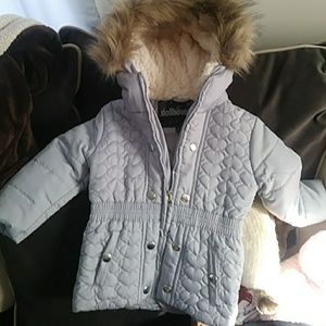 NWT Girls Grey Dollhouse Coat